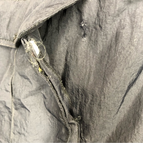 Vintage 90s Black Neutral Tone Nike Air Hooded Drawstring Winter Jacket - Picture 15 of 16